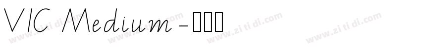 VIC Medium字体转换
